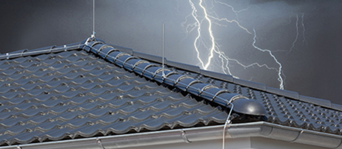 Äußerer Blitzschutz bei Schmitt Elektrotechnik GmbH & Co.KG in Schweinfurt
