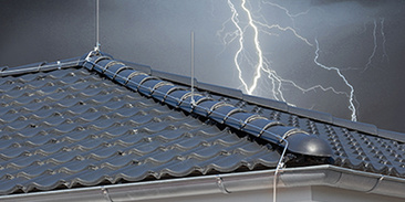 Äußerer Blitzschutz bei Schmitt Elektrotechnik GmbH & Co.KG in Schweinfurt